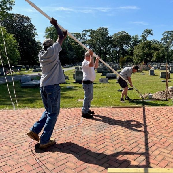 Dedication of Historic Flagpole at Parsons Cemetery image